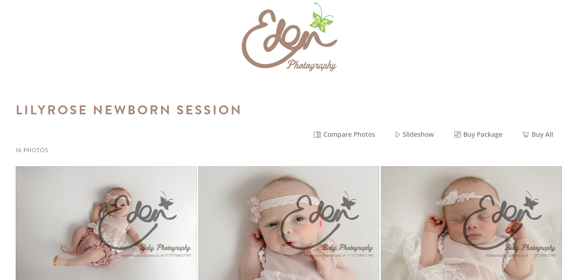 Eden Photography Gallery Screenshot